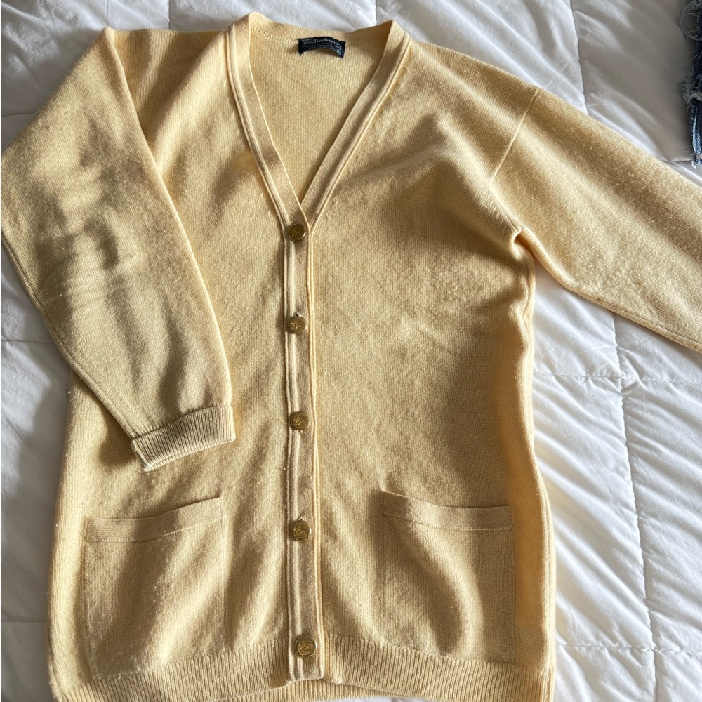 Vintage Burberry Cardigan Sweater